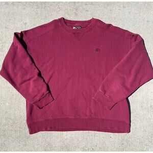 Vintage Starter Pro Line Sweatshirt XL Red Heavyweight Crewneck 90s